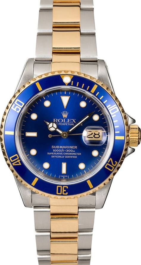 rolex blue face submariner used|blue face submariner Rolex used.